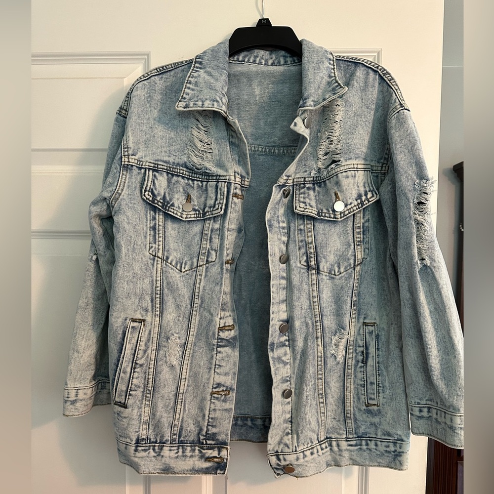 Women’s oversized SHEIN denim jacket